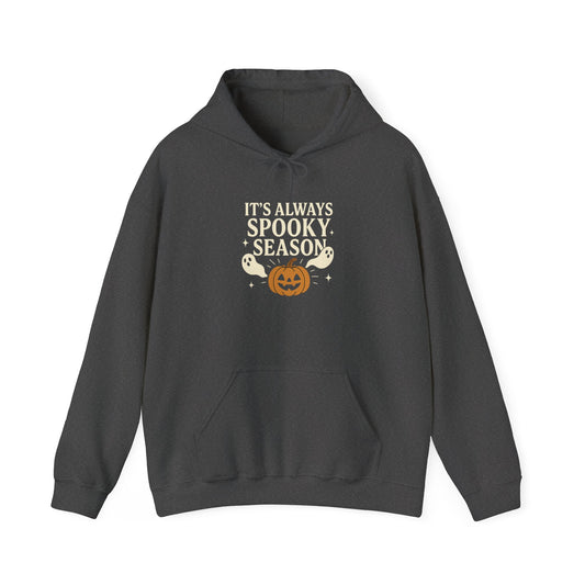 Spooky Season Hooded Sweatshirt | Unisex Halloween Hoodie | Cozy Fall Attire, Perfect for Autumn Celebrations, Gift for Halloween Lovers