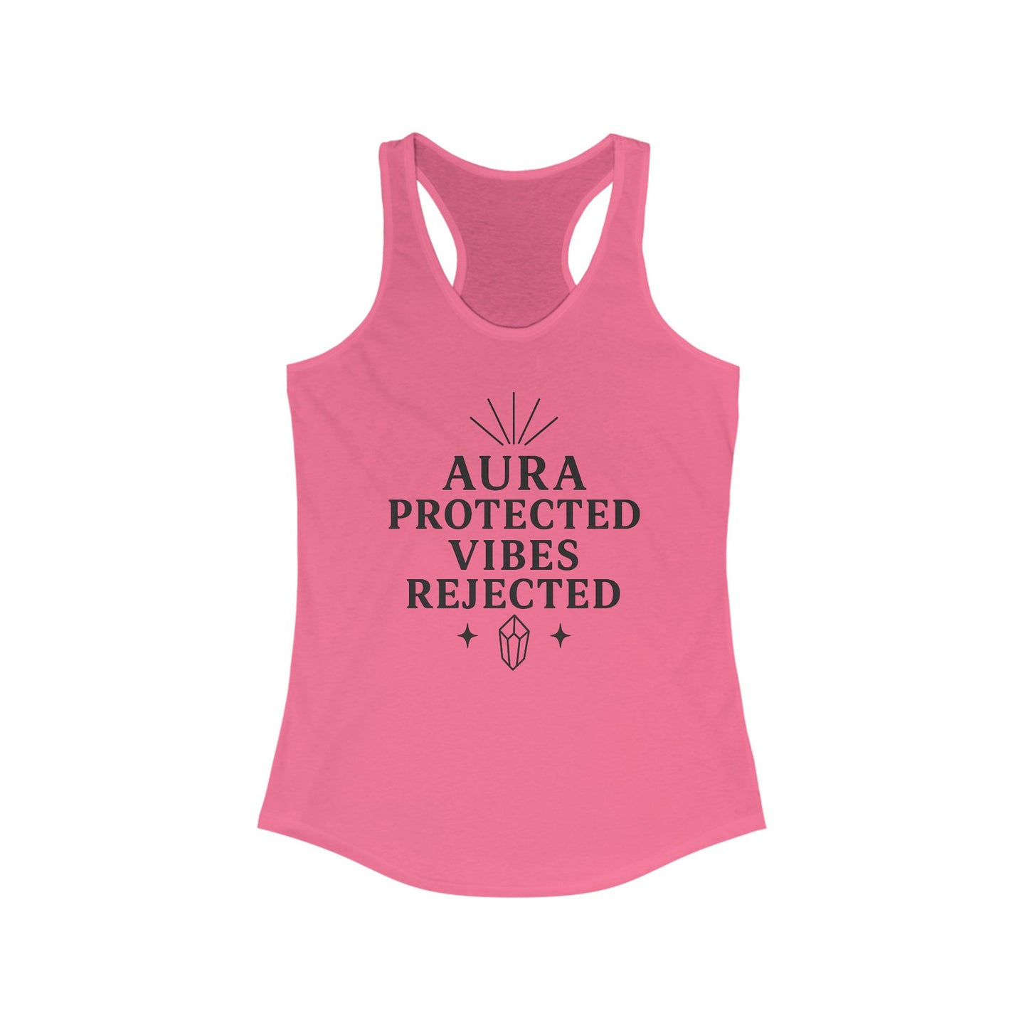Aura Protected Racerback Tank - Boho Summer Top, Gift for Her, Affirmation Apparel, Yoga Wear, Festival Outfits