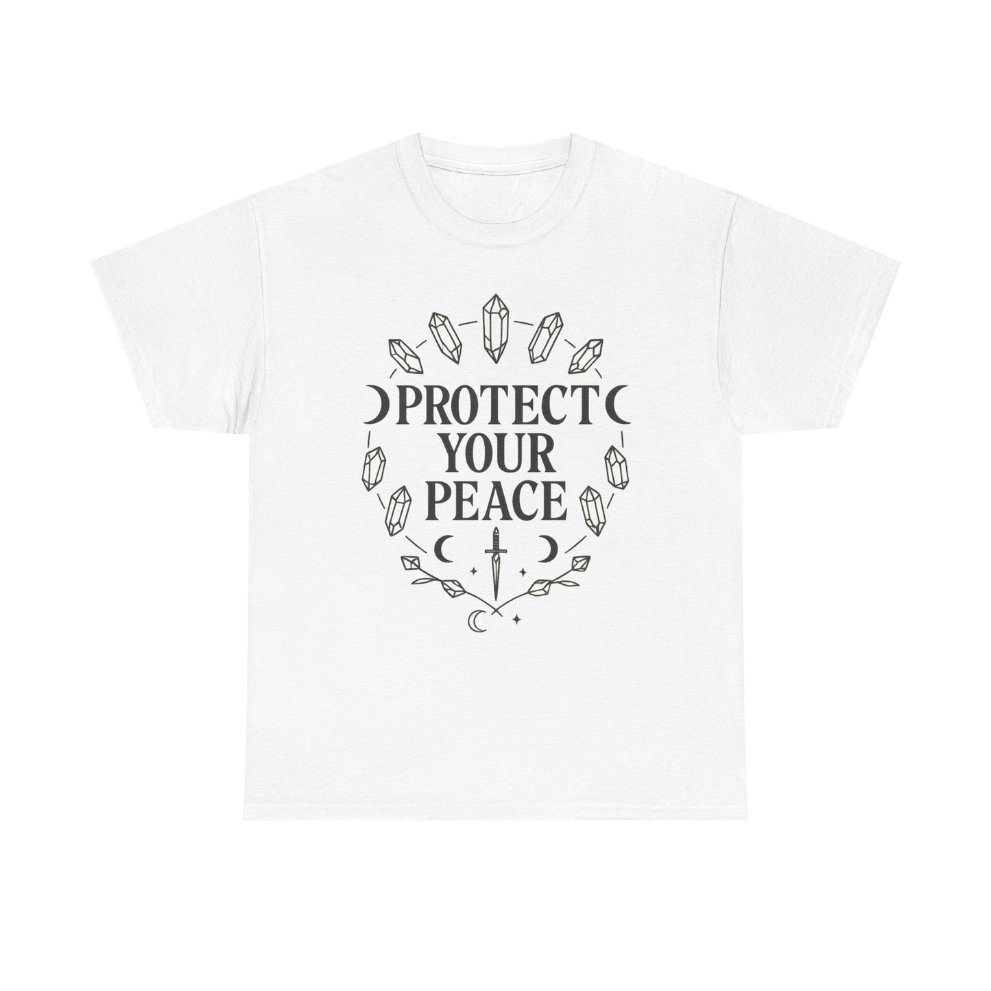 Protect Your Peace Unisex Tee, Spiritual Apparel, Inspirational T-Shirt, Gift for Meditation Lovers, Cozy Everyday Wear