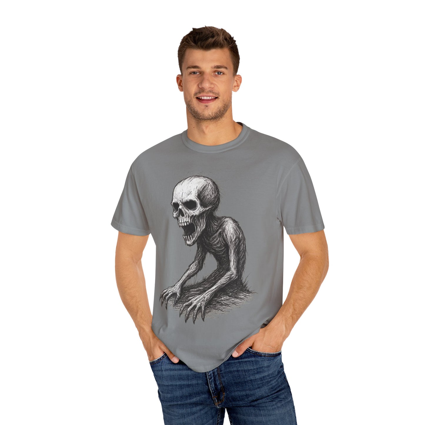 Spooky Skeleton Unisex T-Shirt, Perfect for Halloween, Casual Wear, Unique Gift, Graphic Tee, Unisex Apparel