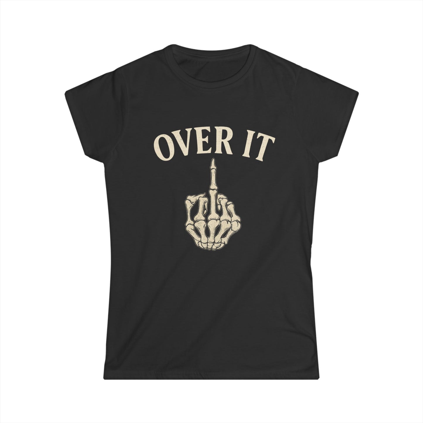 Sassy Skeletal Graphic Tee, Trendy Women's T-Shirt, Casual Outfit, Gift for Her, Halloween Style, Everyday Wear