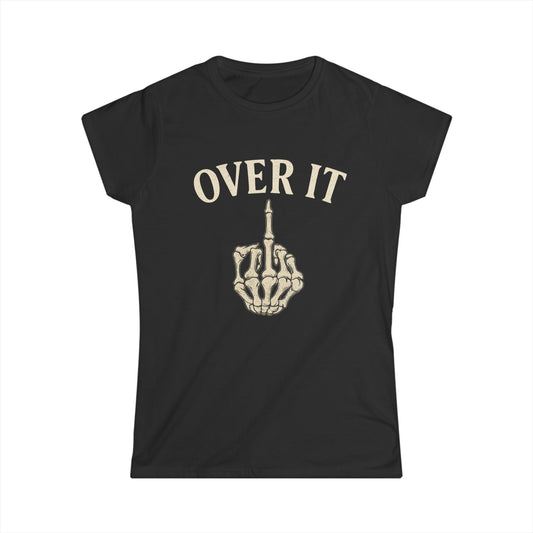 Sassy Skeletal Graphic Tee, Trendy Women's T-Shirt, Casual Outfit, Gift for Her, Halloween Style, Everyday Wear