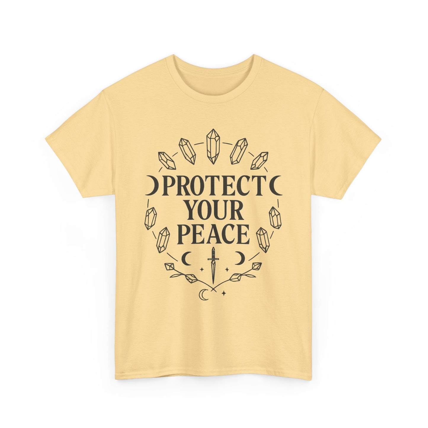 Protect Your Peace Unisex Tee, Spiritual Apparel, Inspirational T-Shirt, Gift for Meditation Lovers, Cozy Everyday Wear
