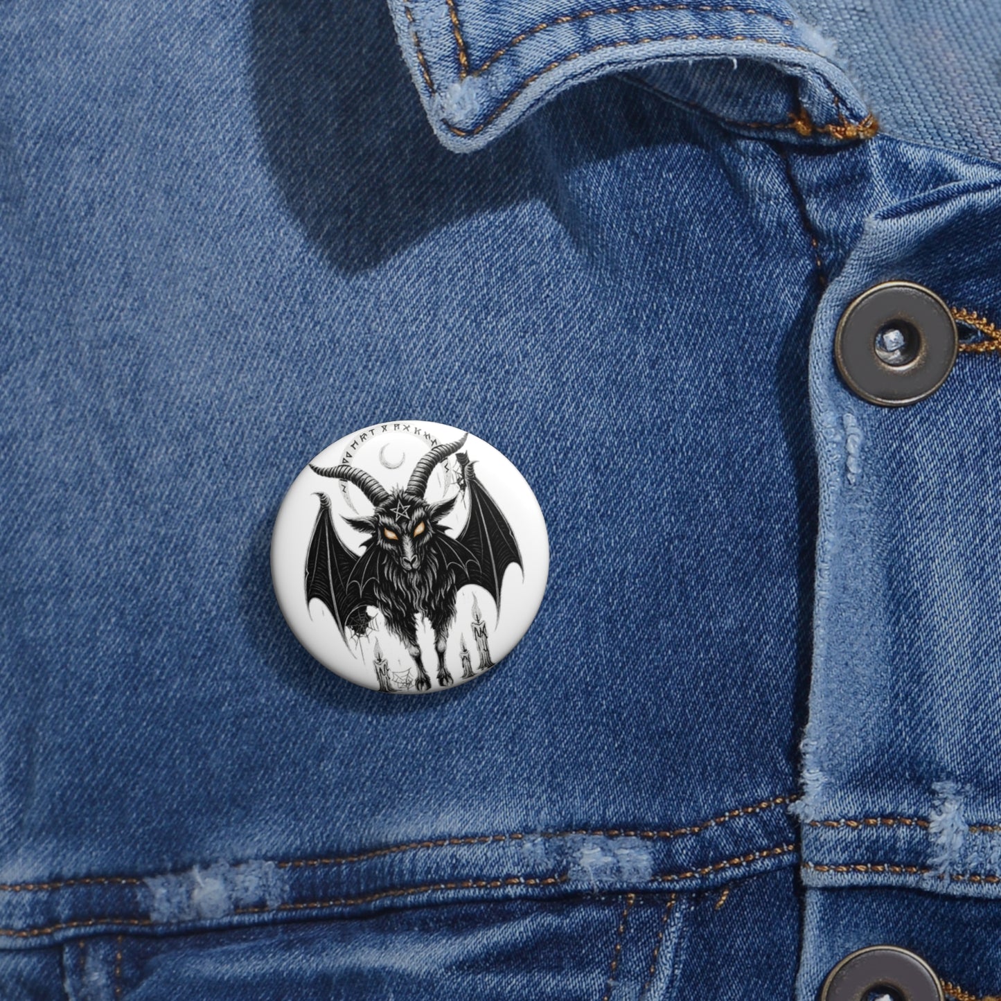 Custom Gothic Pin Buttons, Edgy Accessories, Alternative Fashion Pins, Unique Gift Idea, Halloween Decor, Statement Badges