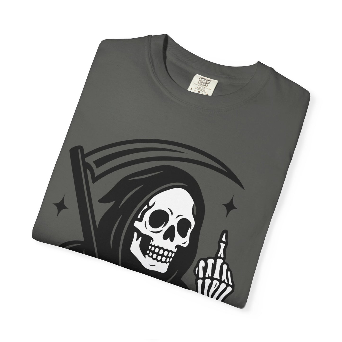 Grim Reaper T-Shirt, Unisex Graphic Tee, Halloween Apparel, Edgy Gift for Him/Her, Alternative Style Wear, Perfect for Parties
