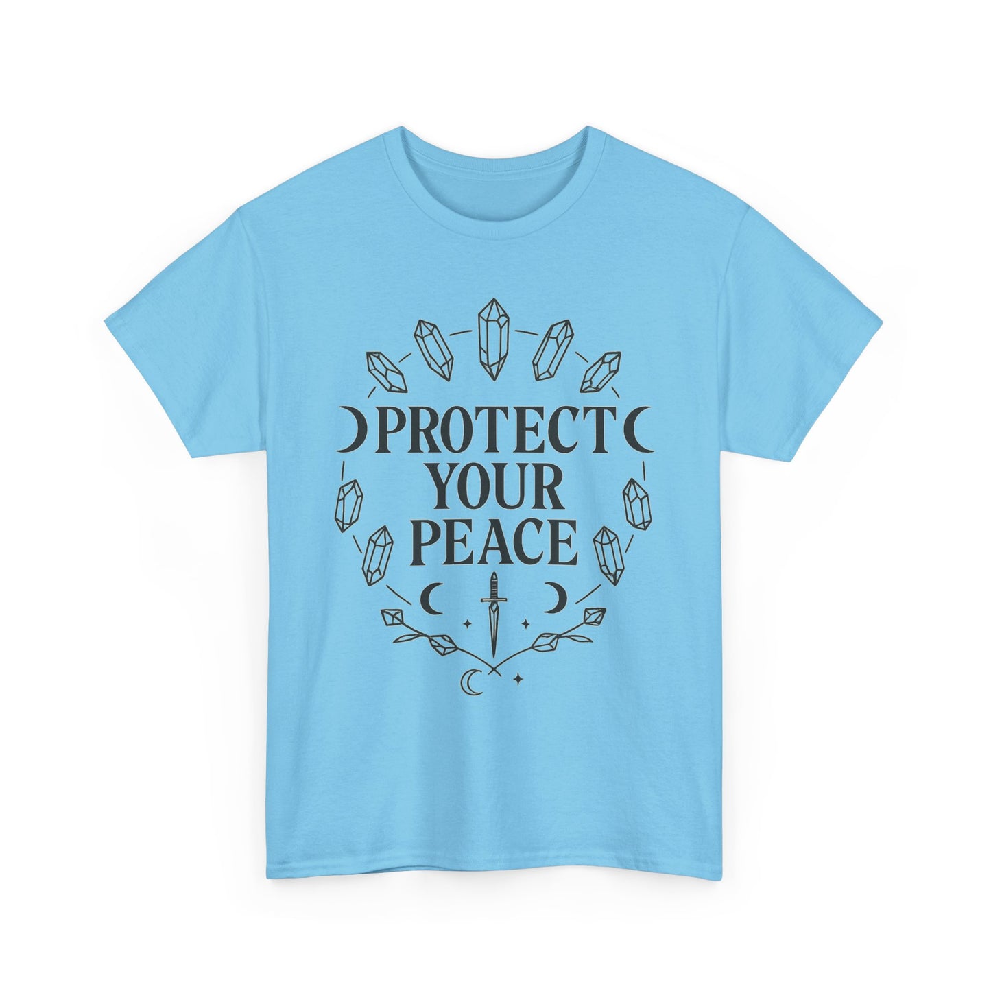 Protect Your Peace Unisex Tee, Spiritual Apparel, Inspirational T-Shirt, Gift for Meditation Lovers, Cozy Everyday Wear
