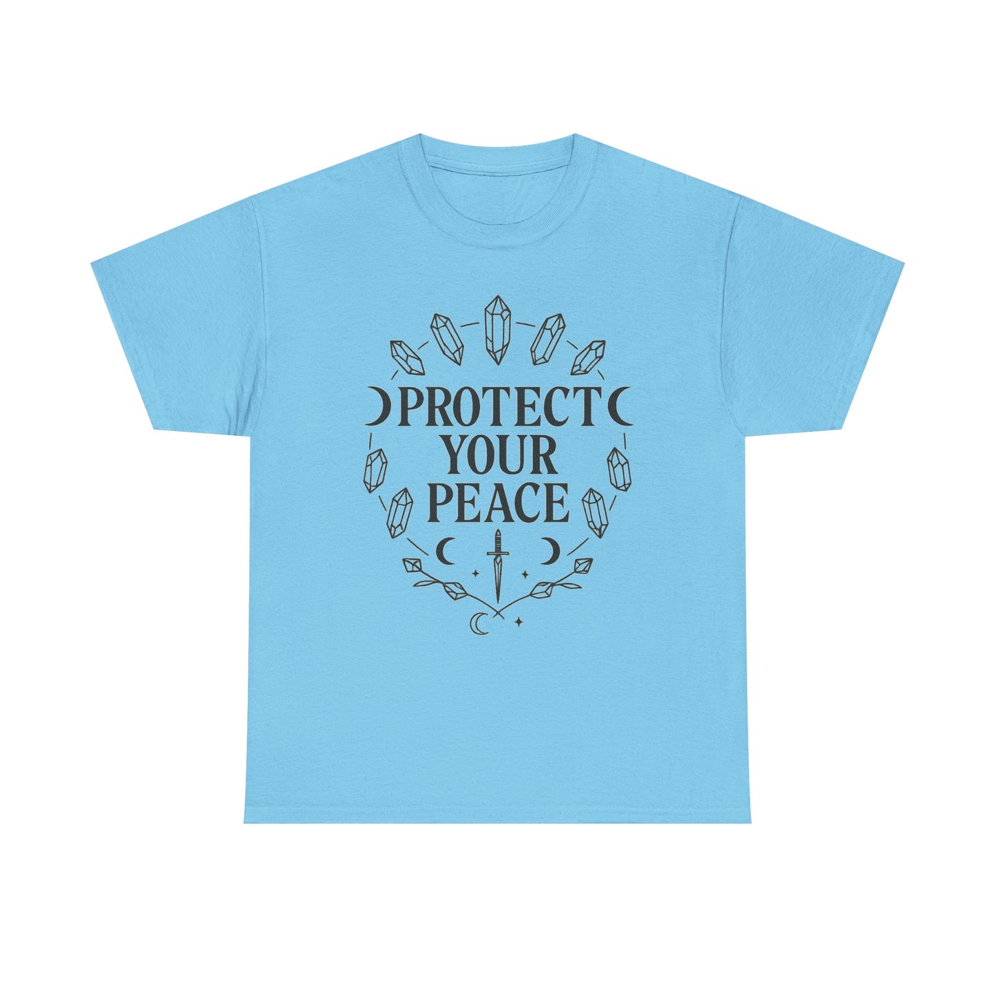 Protect Your Peace Unisex Tee, Spiritual Apparel, Inspirational T-Shirt, Gift for Meditation Lovers, Cozy Everyday Wear