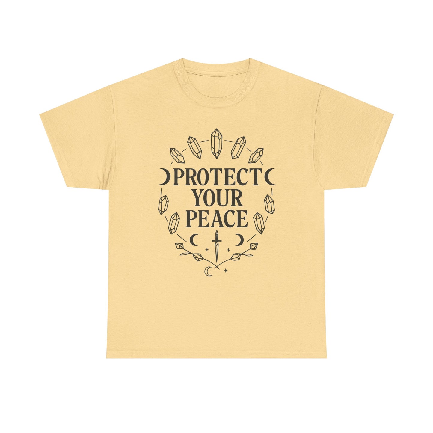Protect Your Peace Unisex Tee, Spiritual Apparel, Inspirational T-Shirt, Gift for Meditation Lovers, Cozy Everyday Wear