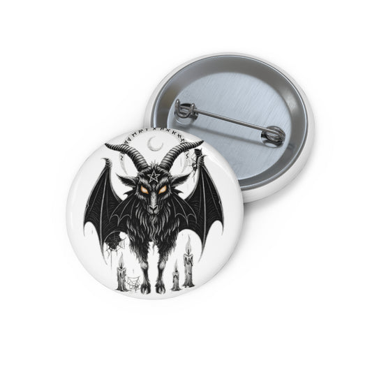 Custom Gothic Pin Buttons, Edgy Accessories, Alternative Fashion Pins, Unique Gift Idea, Halloween Decor, Statement Badges
